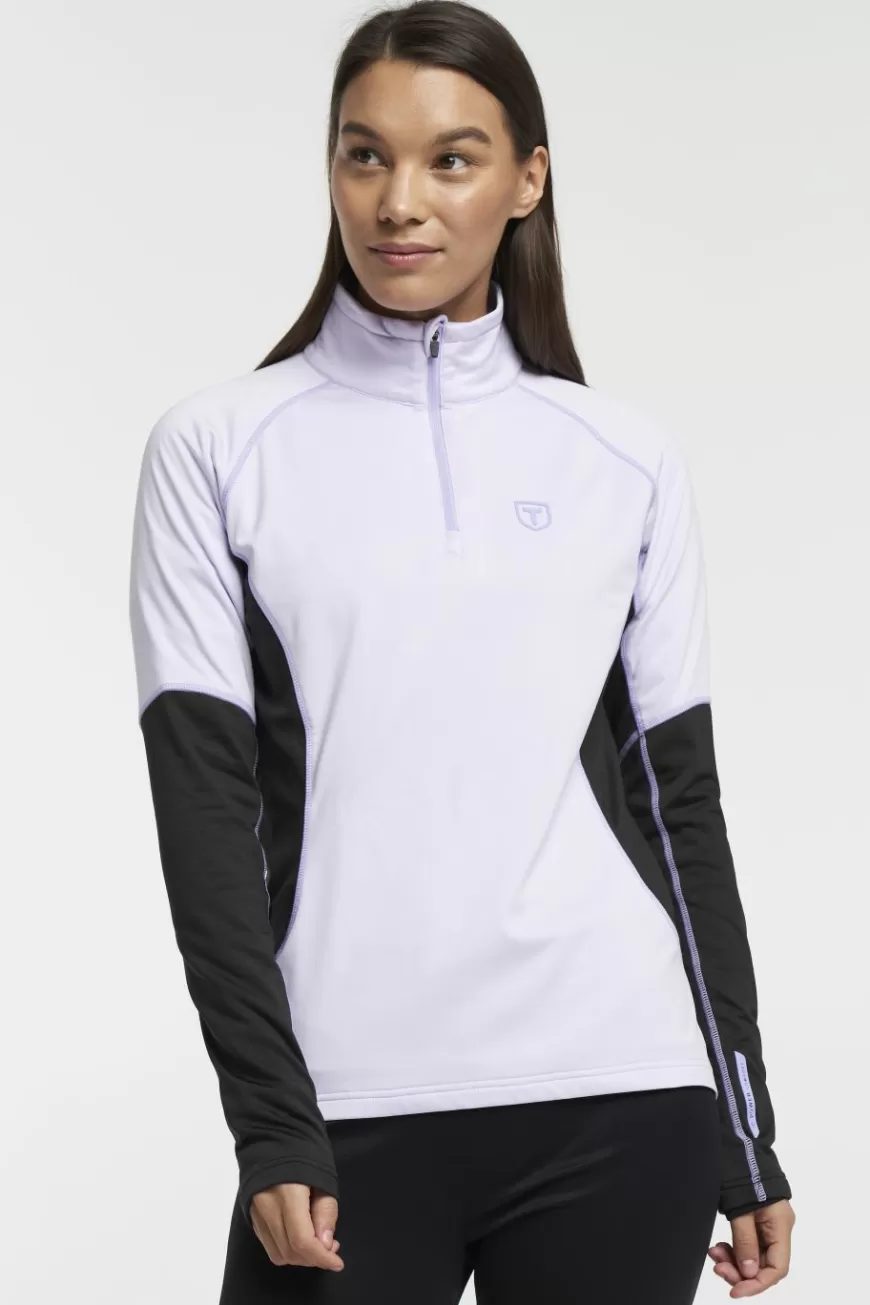 Tenson Baselayer Half Zip LightPurple Clearance