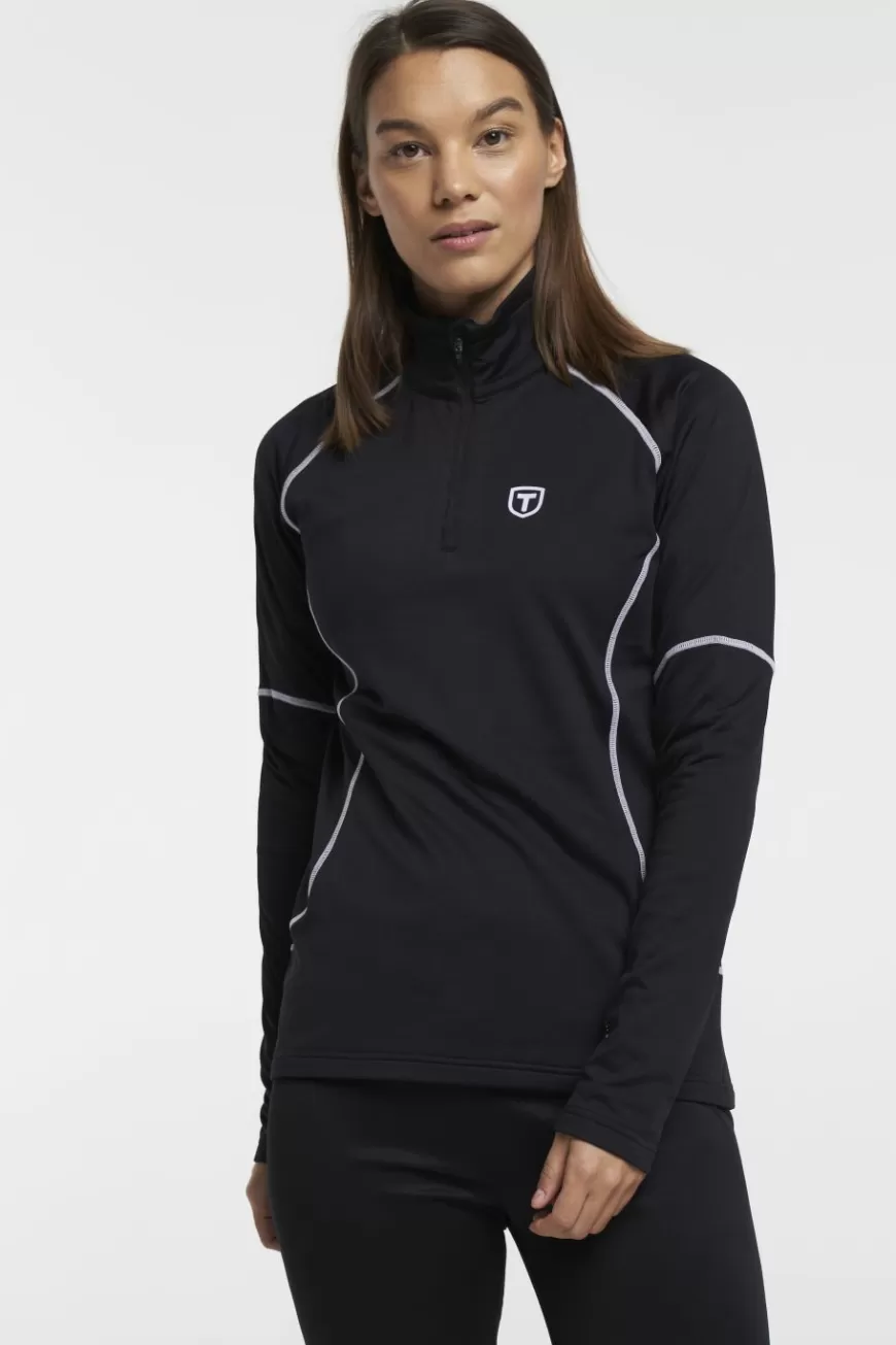 Tenson Baselayer Half Zip Black Cheap