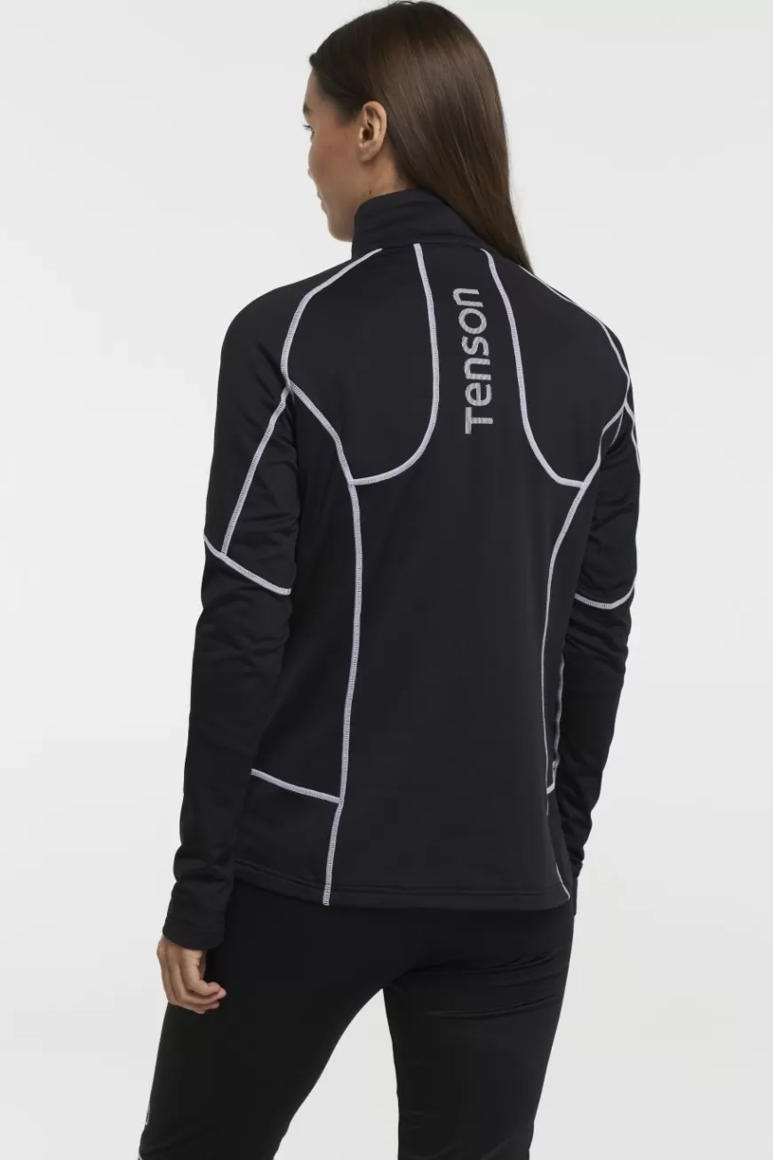 Tenson Baselayer Half Zip Black Cheap