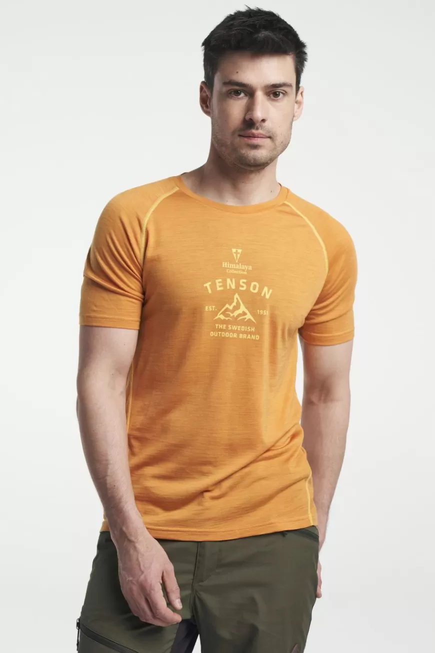 Tenson Himalaya Merino Tee DarkOrange Fashion