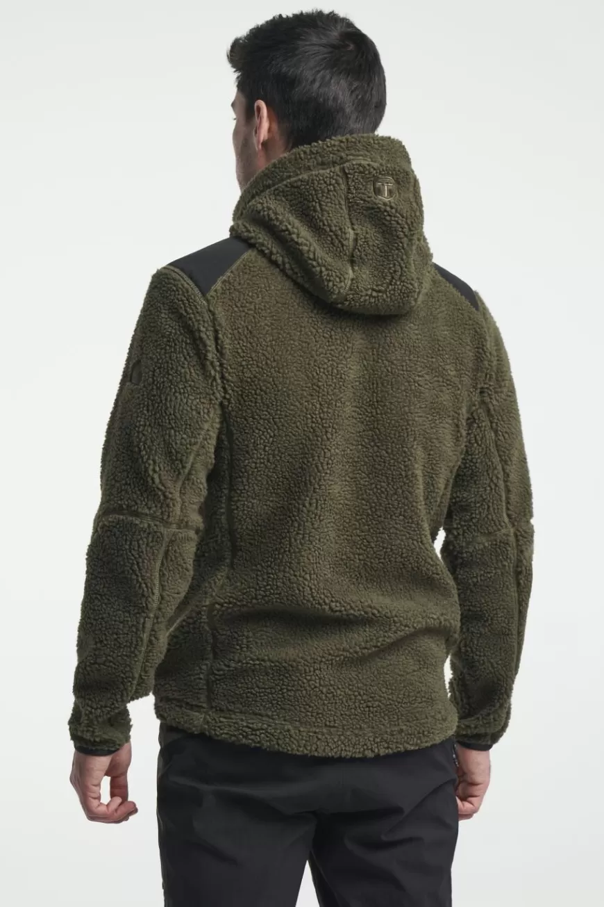 Tenson Himalaya Teddy Fleece Hood Olive Flash Sale