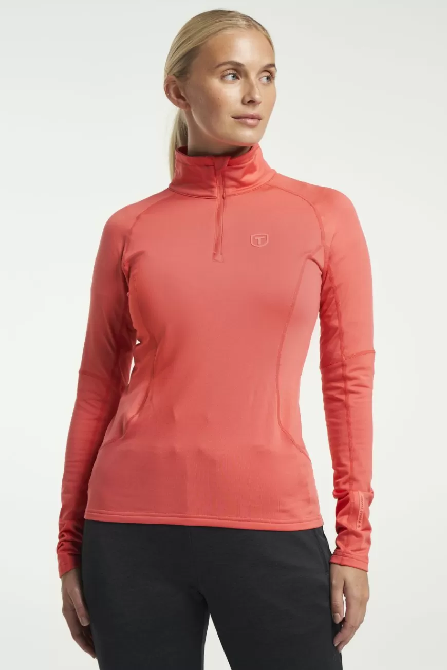 Tenson TXlite Half Zip SunsetCoral Cheap