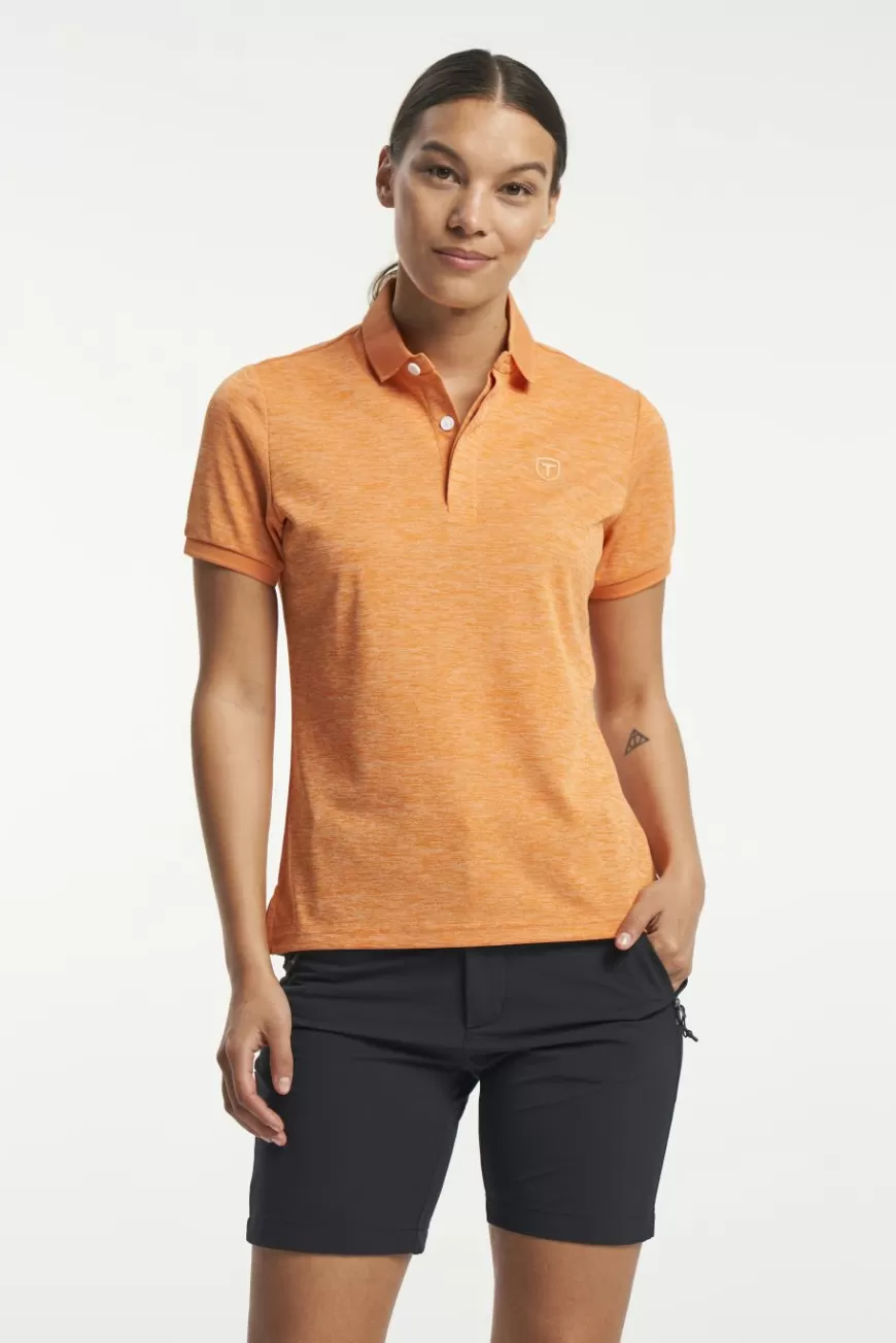 Tenson TXlite Melange Polo ApricotCrush Store