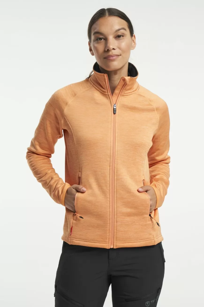 Tenson TXlite Midlayer Zip ApricotCrush Hot